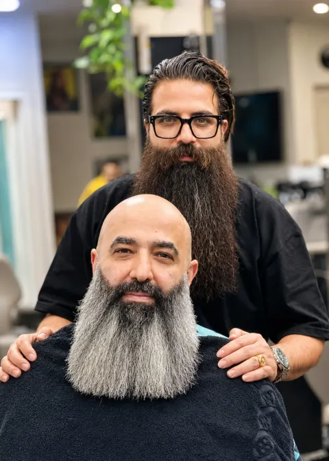 طراحی ریش بلند — ریش، نمونه‌کار سالن راهدان